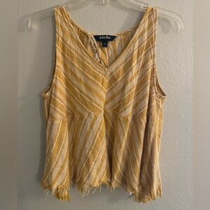 Yellow crop open back